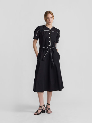 コットン ポプリン 半袖 ワンピース "Lourmarin"