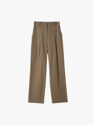 【Outlet】コットン タックパンツ