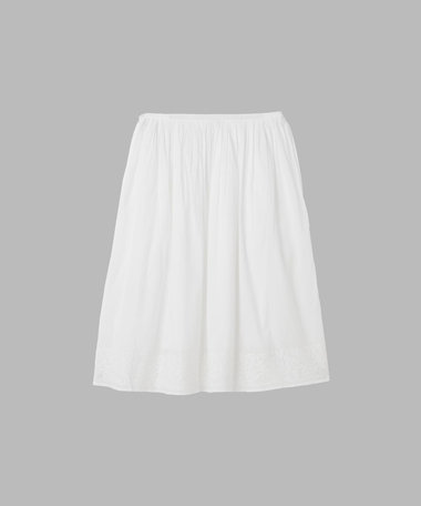 刺繍 コットン ロング スカート