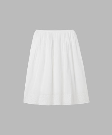 刺繍 コットン ロング スカート