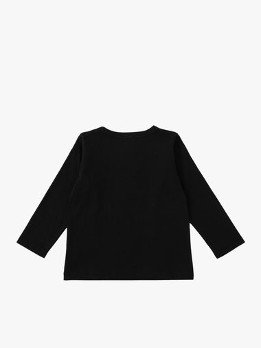 キッズ ロゴ コットン 長袖 Tシャツ