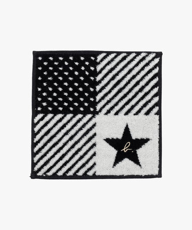 "b."ロゴ スター ミニ タオルハンカチ