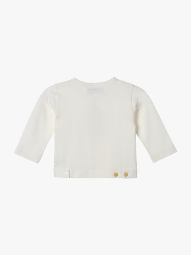 ベビー マルチカラー コットン 長袖 カーディガンプレッション