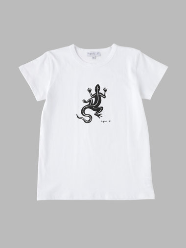 キッズ アイコニック コットン 半袖 Tシャツ "Lezard"