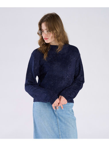 スパンコール ニット プルオーバー