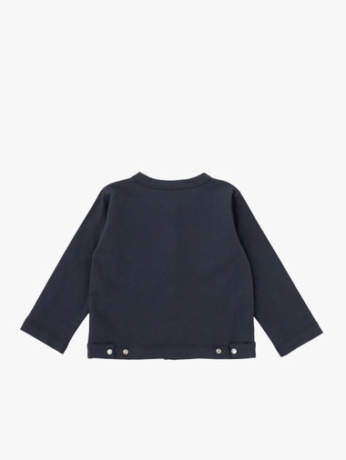 ベビー コットン 長袖 カーディガンプレッション