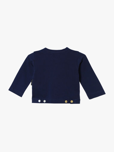 ベビー マルチカラー コットン 長袖 カーディガンプレッション