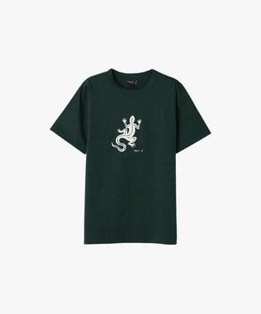メンズ アイコニック コットン 半袖 Tシャツ "Lezard"