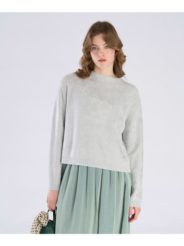 スパンコール ニット プルオーバー