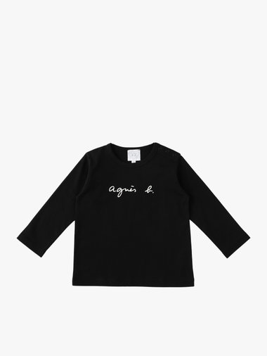 ベビー ロゴ コットン 長袖 Tシャツ