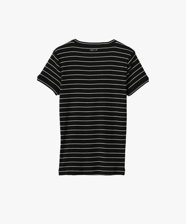 ボーダー 半袖 リブ Tシャツ "Be Bop"