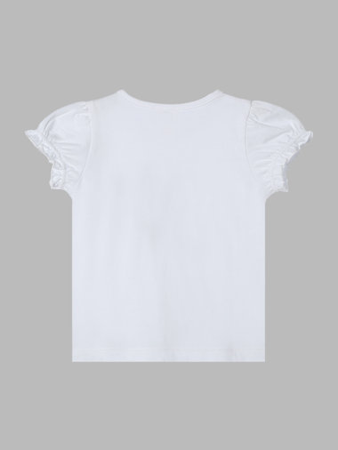 ベビー リボンプリント コットン 半袖 Tシャツ