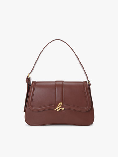 レザー ミディアム ショルダーバッグ”Ingrid” ZAS04-01