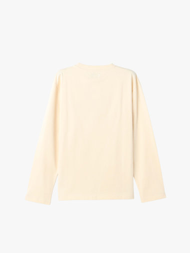 メンズ ロゴ プリント コットン 長袖 Tシャツ "Christof"