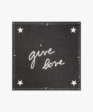 コットン バンダナ "Give love"