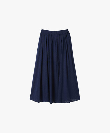 フラワー コットン カット ジャカード スカート