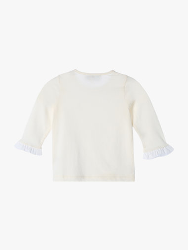 ベビー コットン フリル 長袖 トップス