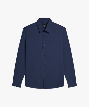 メンズ "b."ロゴ 刺繍 コットン 長袖 シャツ "Thomas"