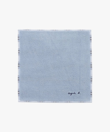 ロゴ チェック ハンドタオル