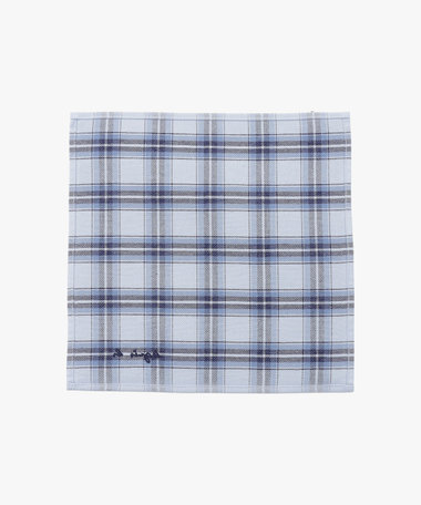 ロゴ チェック ハンドタオル