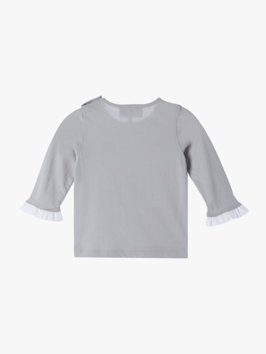 ベビー コットン フリル 長袖 トップス