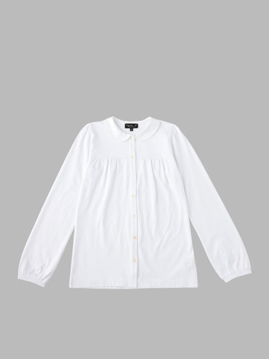キッズ コットン 長袖 ブラウス