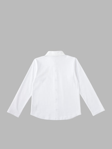 キッズ "b."ロゴ 刺繍 コットンジャージー シャツ