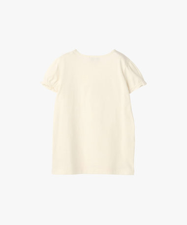 キッズ ロゴ ボーダー プリント コットン 半袖 Tシャツ "Heart"