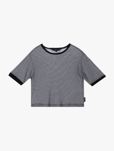 【Outlet】シアー コットン 半袖 リンガーTシャツ