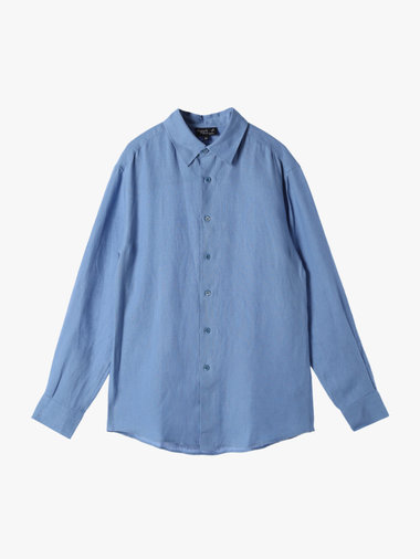 【Outlet】メンズ リネンキャンバス 長袖 シャツ "Andre"