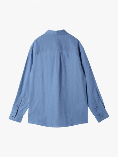 【Outlet】メンズ リネンキャンバス 長袖 シャツ "Andre"