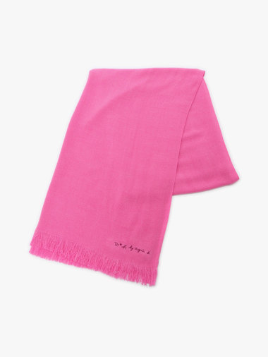 【Outlet】ロゴ刺繍 ライトウェーブストール