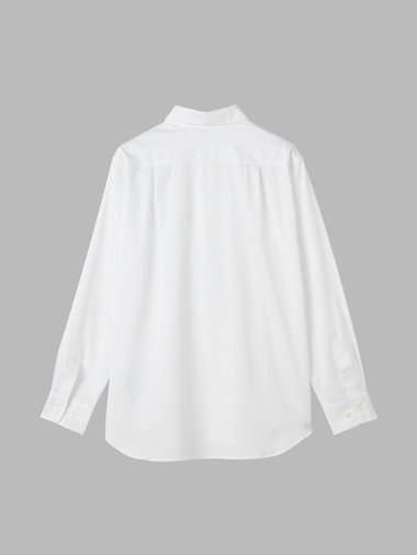 コットン ツイル 長袖 ブラウス "Saori"