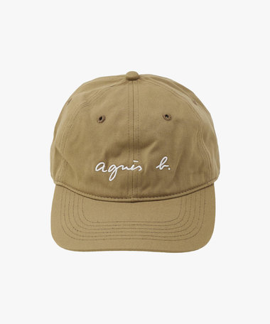 メンズ ロゴ刺繍 コットン キャップ