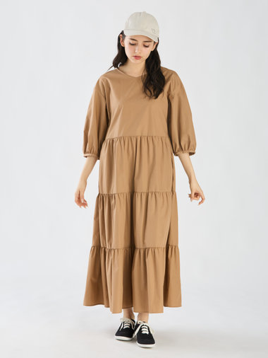 【Outlet】ティアードカラードレス