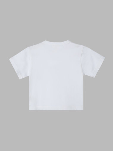 ベビー ボックスロゴ プリント コットン 半袖 Tシャツ "Domi"