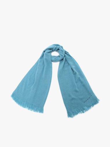 【Outlet】ロゴ刺繍 ライトウェーブストール