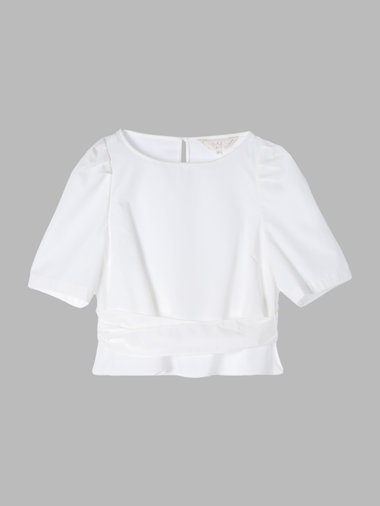 【Outlet】リボンブラウスプルオーバー