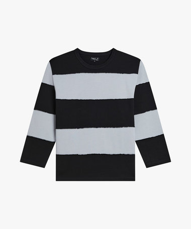 メンズ 太ボーダー コットン 長袖 Tシャツ "Chris"