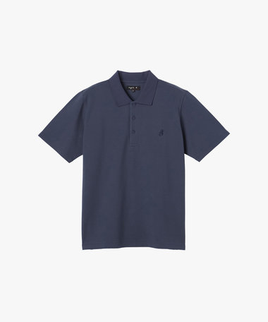 メンズ アイコニック 刺繍 コットン 半袖 ポロシャツ "Lezard"