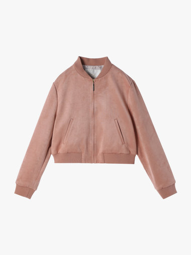 【Outlet】スエードライクブルゾン