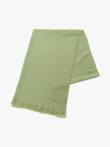 【Outlet】ロゴ刺繍 ライトウェーブストール