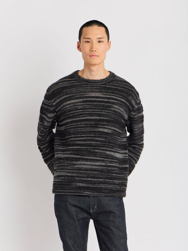 【Outlet】メンズ アルパカ 長袖 プルオーバー "Overcoming"