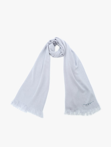 【Outlet】ロゴ刺繍 ライトウェーブストール