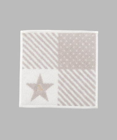 "b."ロゴ スター ミニ タオルハンカチ