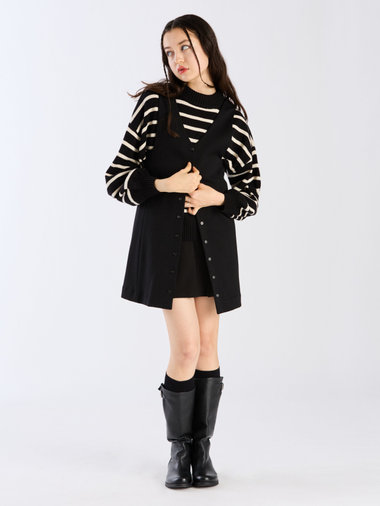 【Outlet】ポンチジャンパードレス