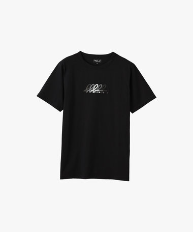 メンズ "b." ロゴ オーガニックコットン 半袖 Tシャツ