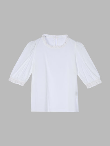 【Outlet】スカラップドレースブラウス