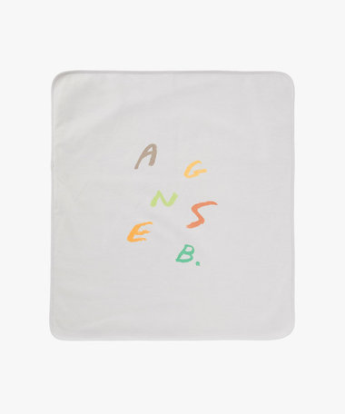 キッズ ボーダー コットン ベビーケット agnes b.×mayumi yamase