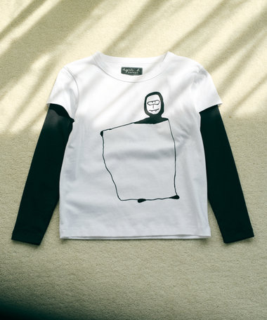 キッズ コットン 長袖 アーティストTシャツ "Leon Maret"